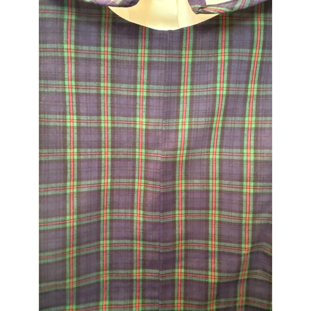 Vintage navy plaid Boys Lavender Blue Heirloom Short-all Romper Size 18 months